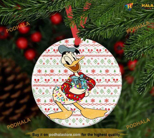 Personalized 2023 Donald Disney Christmas Ornament, Disneyland Christmas Ornaments