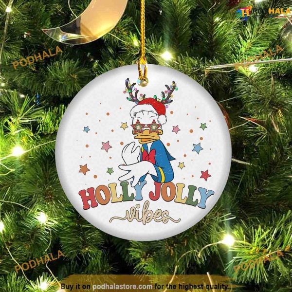 Personalized 2023 Donald Duck Ornament, Disney Christmas Tree Ornaments