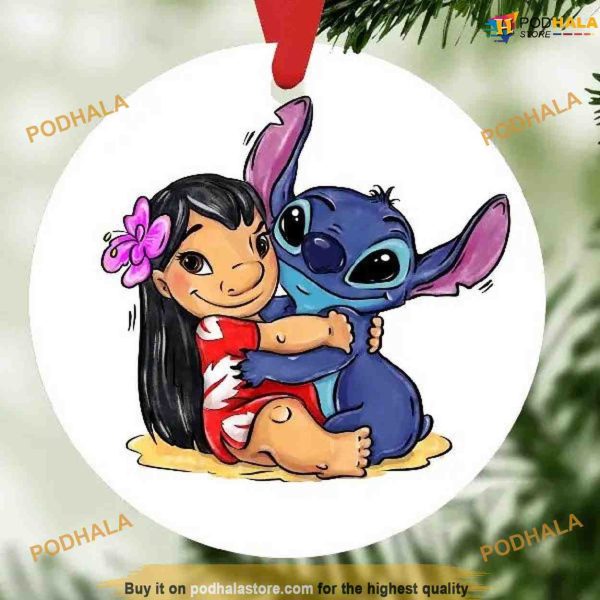 Personalized 2023 Lilo and Stitch Ornament, Disney Christmas Ornaments