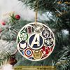Personalized 2023 Marvel Team Ornament, Disney Xmas Decorations