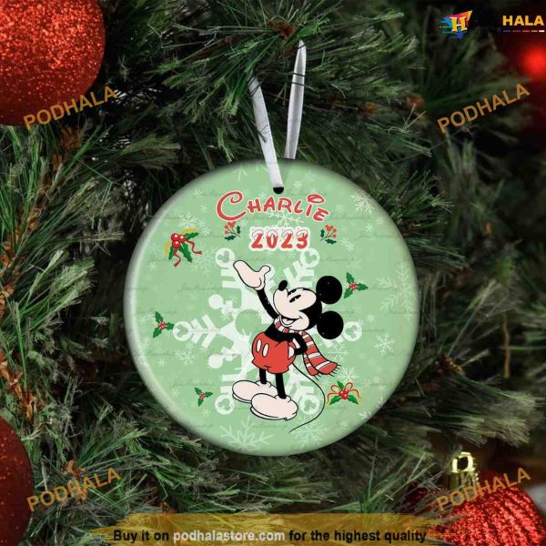 Personalized 2023 Mickey Christmas, Vintage Disney Ornaments