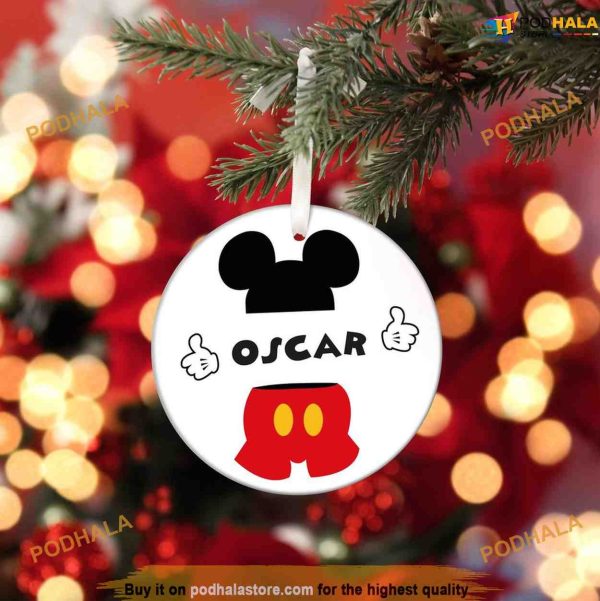 Personalized 2023 Mickey Custom Name, Disney Christmas Ornaments