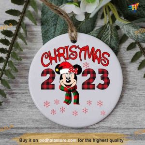 Personalized 2023 Mickey Disney Ornament, Disney Christmas Tree Ornaments