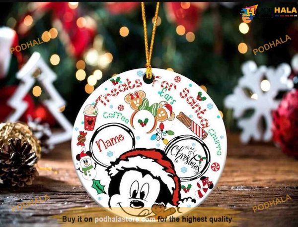 Personalized 2023 Mickey Disneyland Christmas, Disney Xmas Decorations