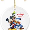 Personalized 2023 Mickey & Goofy, Disney World Christmas Ornaments