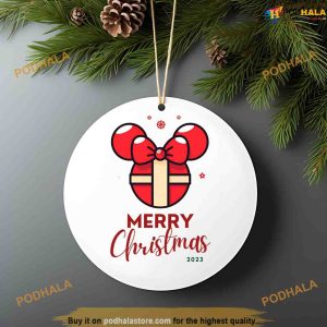 Personalized 2023 Mickey Holiday Ornament, Disneyland Christmas Ornaments