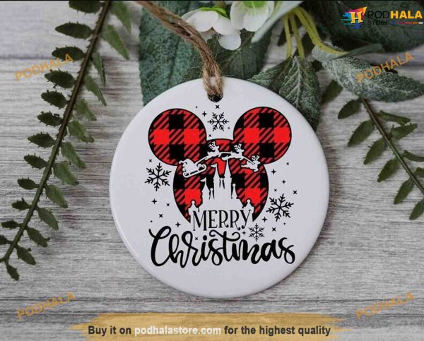 Personalized 2023 Mickey Lights Ornament, Disney Christmas Tree Decor