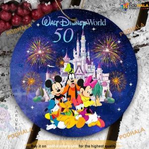 Personalized 2023 Mickey & Minnie 50th Ornaments, Disneyland Christmas Decorations