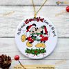 Personalized 2023 Mickey & Minnie Ceramic, Disney World Christmas Ornaments