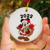Personalized 2023 Mickey Mouse Christmas Ornament, Disney Xmas Decorations