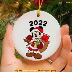 Personalized 2023 Mickey Mouse Christmas Ornament, Disney Xmas Decorations