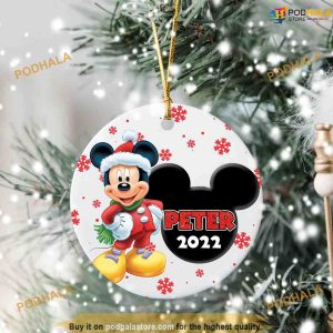 Personalized 2023 Mickey Ornaments, Disneyland Christmas Decorations