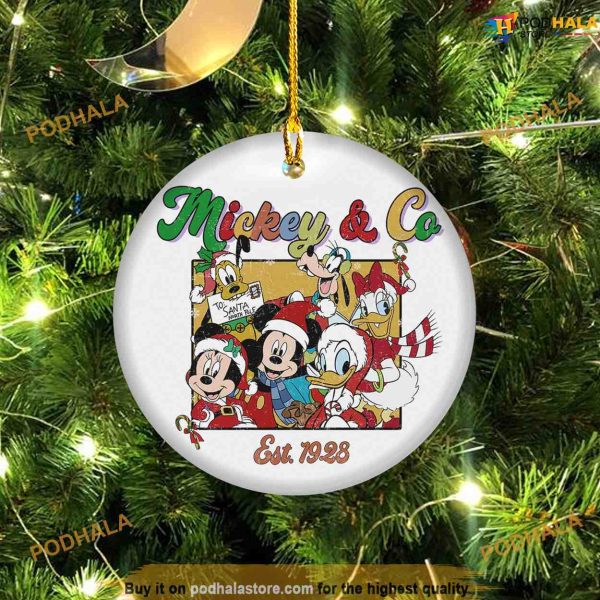 Personalized 2023 Mickey and Friends Ornament, Disneyland Christmas Ornaments