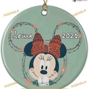 Personalized 2023 Minnie Love Disney Ornament, Mickey Mouse Ornaments