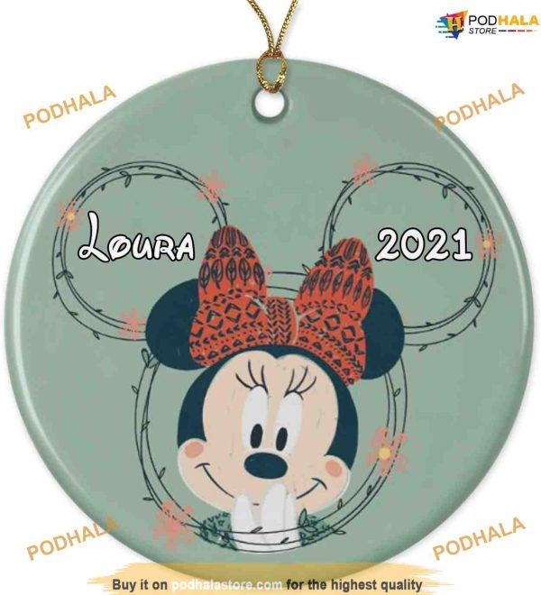 Personalized 2023 Minnie Love Disney Ornament, Mickey Mouse Ornaments