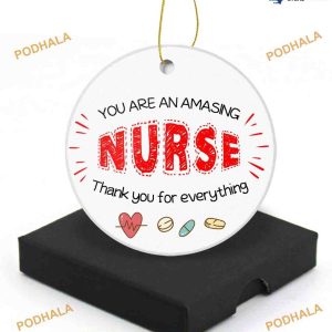 Personalized 2023 Nurse Christmas Ornament, Nurse Xmas Decorations