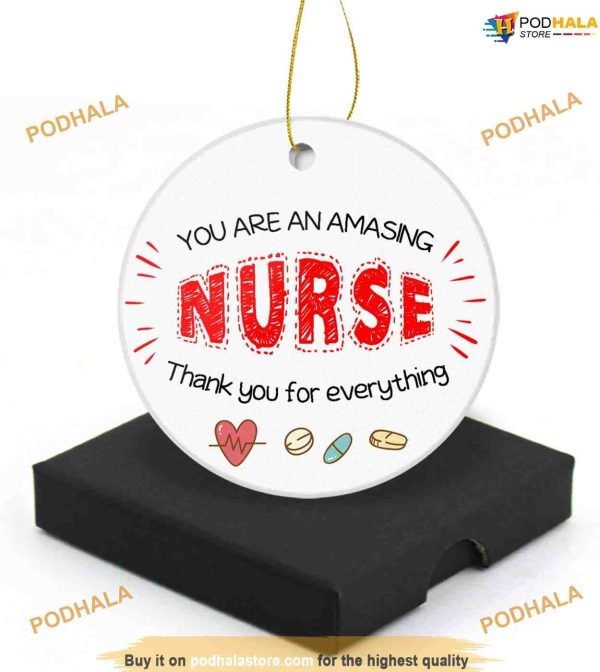 Personalized 2023 Nurse Christmas Ornament, Nurse Xmas Decorations