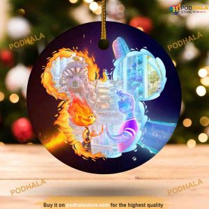 Personalized 2023 Pixar Elemental Disney Ornament, Mickey Mouse Ornaments