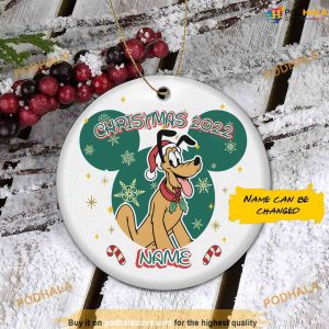 Personalized 2023 Pluto Disney Ornament, Disney Xmas Decorations