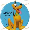 Personalized 2023 Pluto Sitting Disney Ornament, Mickey Mouse Ornaments