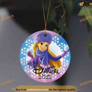 Personalized 2023 Rapunzel Disney Ornament, Disneyland Christmas Ornaments