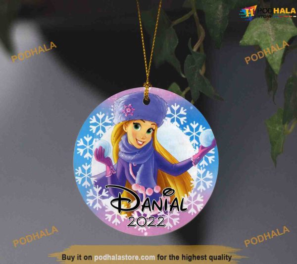 Personalized 2023 Rapunzel Disney Ornament, Disneyland Christmas Ornaments