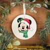 Personalized 2023 Round Disney Ornament, Mickey Christmas Ornaments