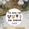 Personalized 2023 Snack Disney Ornament, Disneyland Christmas Decorations