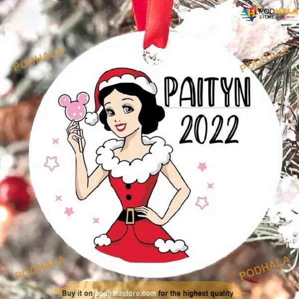 Personalized 2023 Snow White Ornament, Disney Christmas Tree Decor