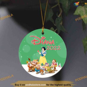 Personalized 2023 Snow White Princess Ornament, Disney World Christmas Ornaments