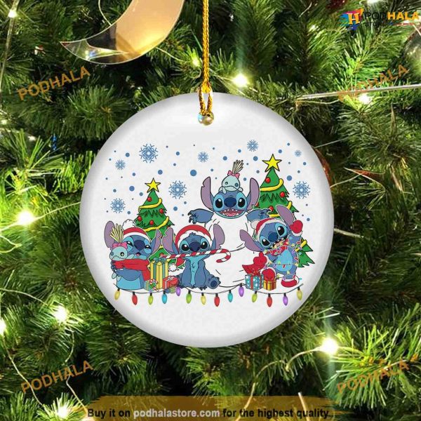 Personalized 2023 Stitch Christmas Ornament, Disneyland Christmas Ornaments