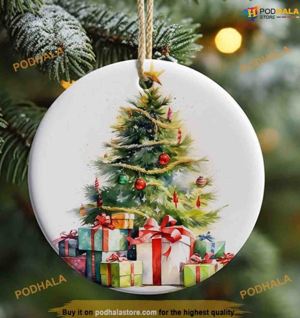 Personalized 3D Christmas Tree Ornament, Friends Christmas Ornaments