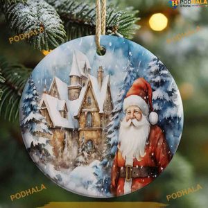 Personalized 3D Santa Claus Ornament, Funny Christmas Ornaments