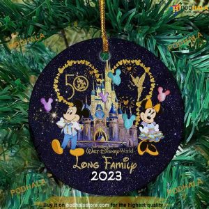 Personalized 50th Anniversary Disney Ornament, Disneyland Christmas Ornaments