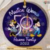 Personalized 50th Anniversary Disney Ornament, Mickey & Minnie Ornaments