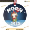 Personalized Adorable Panda Christmas Ornament, Family Christmas Ornaments