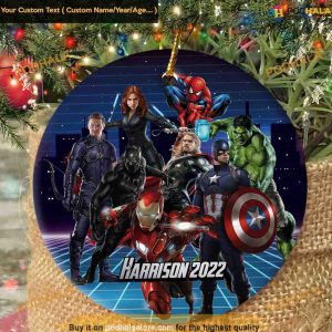 Personalized Avengers Ornament, Family Tree Decoration