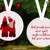 Personalized BFF Ceramic Decoration, Best Friends Ornament