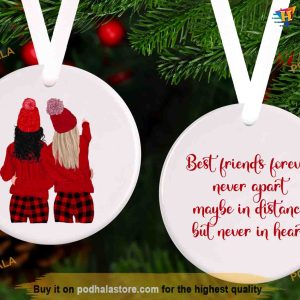 Personalized BFF Ceramic Decoration, Best Friends Ornament