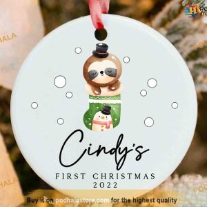Personalized Baby First Christmas Ornament 2023, Personalized Family Ornaments