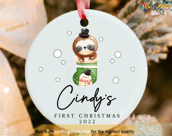 Personalized Baby First Christmas Ornament 2023, Personalized Family Ornaments