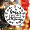 Personalized Baby's First Christmas Ornament, 1st Christmas Keepsake