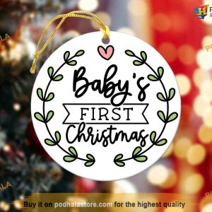 Personalized Baby's First Christmas Ornament, 1st Christmas Keepsake