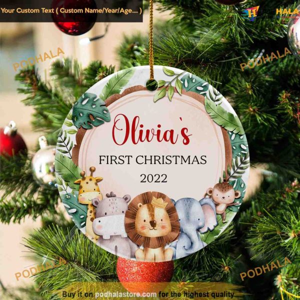 Personalized Baby’s First Christmas Ornament 2023, Creative Christmas Ornament Gifts