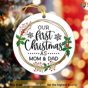 Personalized Baby's First Christmas Ornament, Custom Family Keepsake