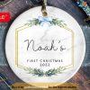 Personalized Baby's First Christmas Ornament, Custom Family Ornaments