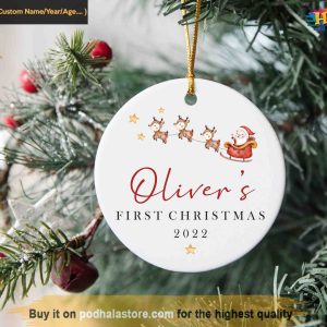 Personalized Baby's First Christmas Ornament, Funny Christmas Ornament Gift Ideas