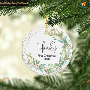 Personalized Baby's First Christmas Ornament, Keepsake Gift