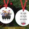 Personalized Best Friend Gift Ornament, Best Friend Xmas Ornament
