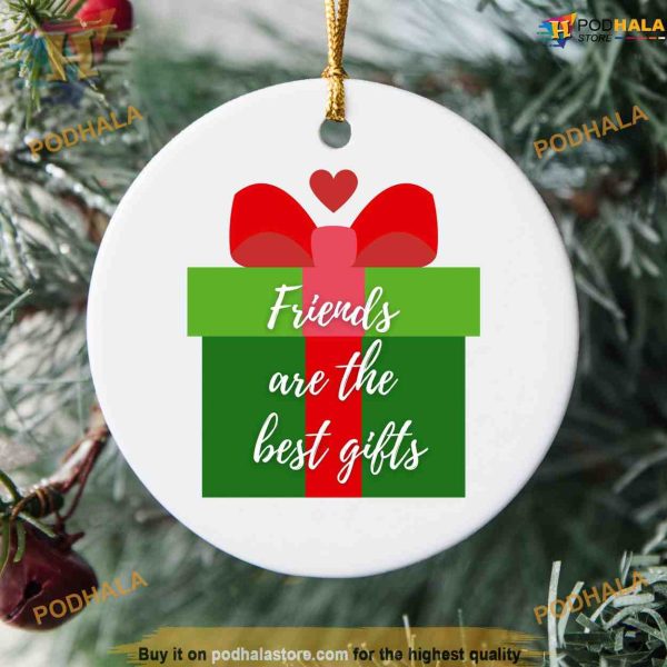 Personalized Bestie Christmas Ornament, Friends Christmas Ornaments